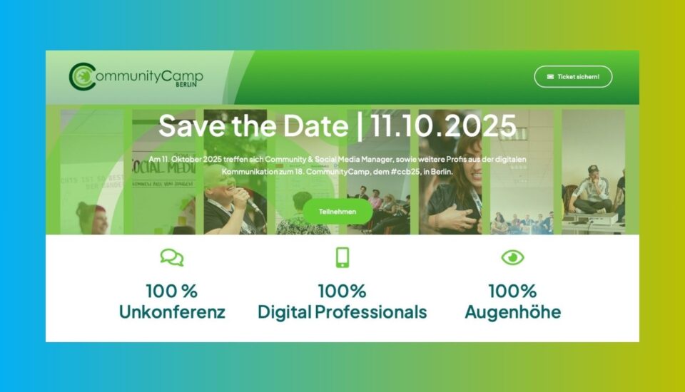 CommunityCamp 2025 in Berlin am 11.10.25
